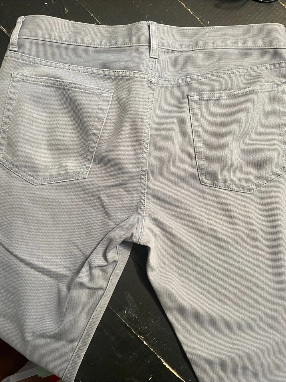 J. Crew Men’s Corduroy Pants in Pale Gray-Blue